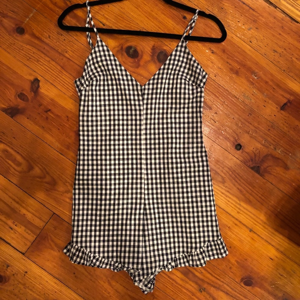 Buffalo check romper